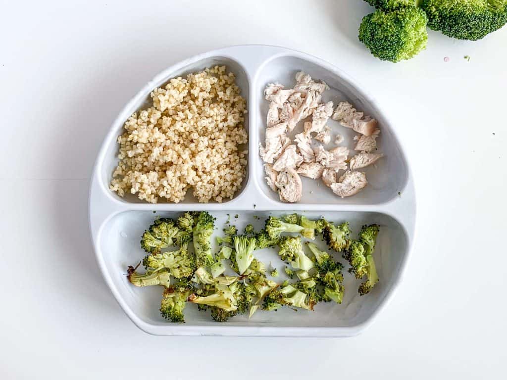 8 month old recipe Chicken Broccoli Millet 